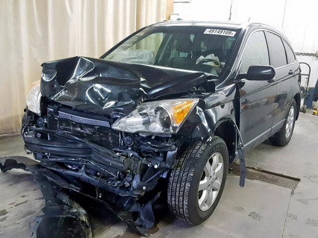 JHLRE48718C062621 - 2008 HONDA CR-V EXL BLACK photo 2