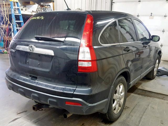 JHLRE48718C062621 - 2008 HONDA CR-V EXL BLACK photo 4