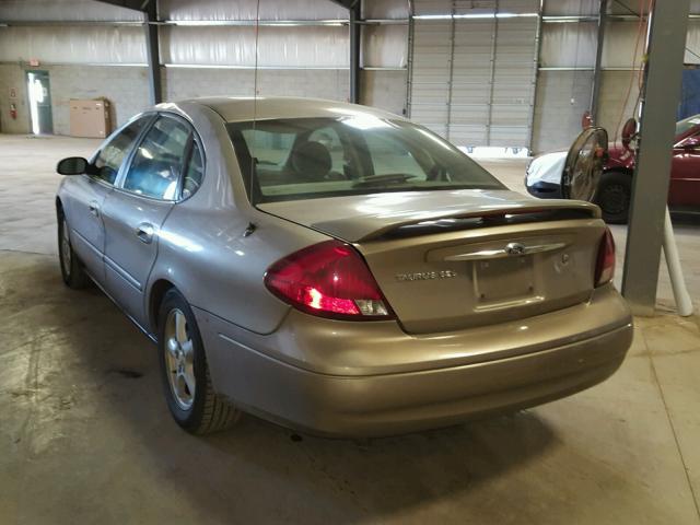 1FAFP55203A236939 - 2003 FORD TAURUS SES TAN photo 3