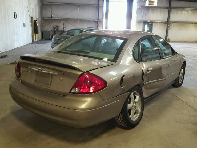 1FAFP55203A236939 - 2003 FORD TAURUS SES TAN photo 4