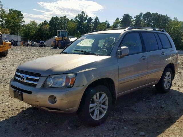 JTEEW21A960006665 - 2006 TOYOTA HIGHLANDER TAN photo 2