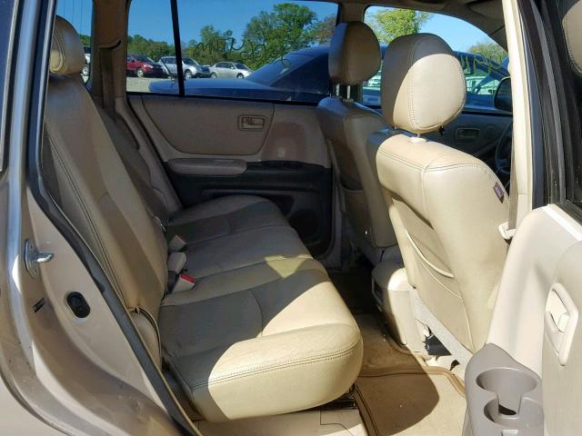 JTEEW21A960006665 - 2006 TOYOTA HIGHLANDER TAN photo 6