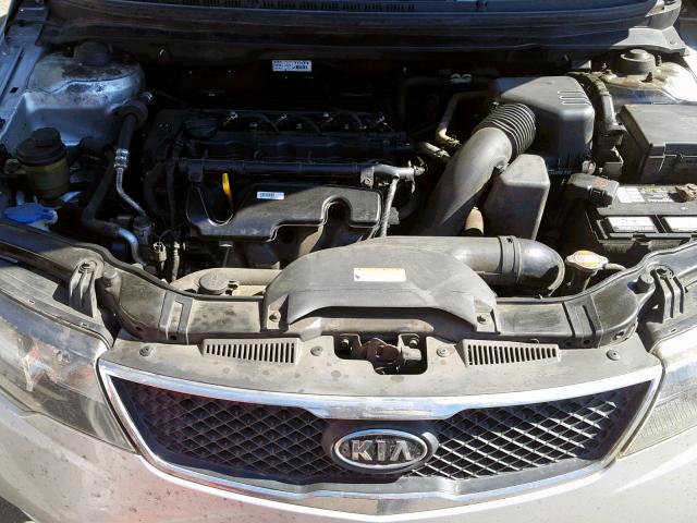 KNAFU4A25A5202324 - 2010 KIA FORTE EX SILVER photo 7