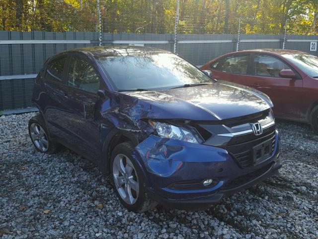 3CZRU6H53GM722580 - 2016 HONDA HR-V EX BLUE photo 1