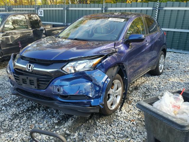 3CZRU6H53GM722580 - 2016 HONDA HR-V EX BLUE photo 2