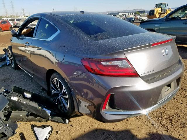 1HGCT1B88HA009579 - 2017 HONDA ACCORD EXL GRAY photo 3