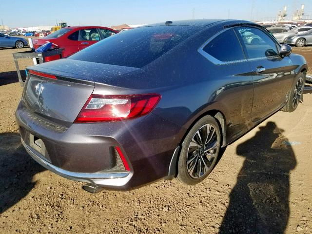 1HGCT1B88HA009579 - 2017 HONDA ACCORD EXL GRAY photo 4