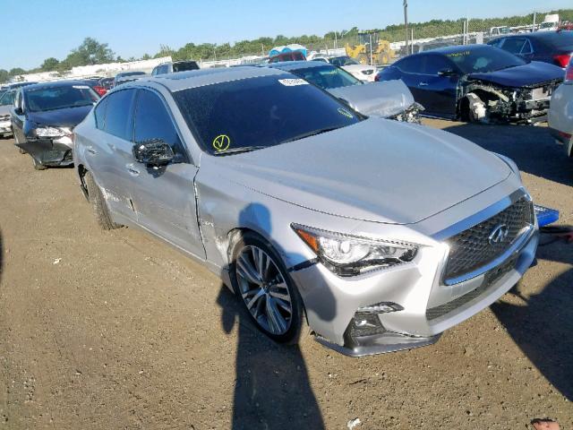 JN1EV7AR2JM438478 - 2018 INFINITI Q50 LUXE SILVER photo 1