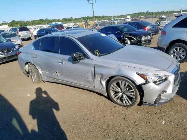 JN1EV7AR2JM438478 - 2018 INFINITI Q50 LUXE SILVER photo 9