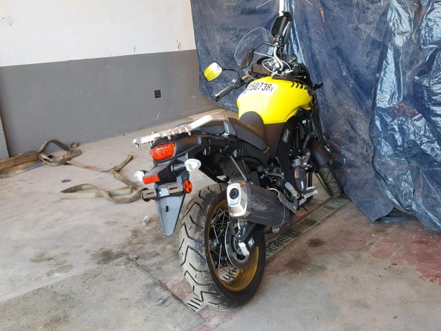 JS1C733B4J2100318 - 2018 SUZUKI DL650 A YELLOW photo 4