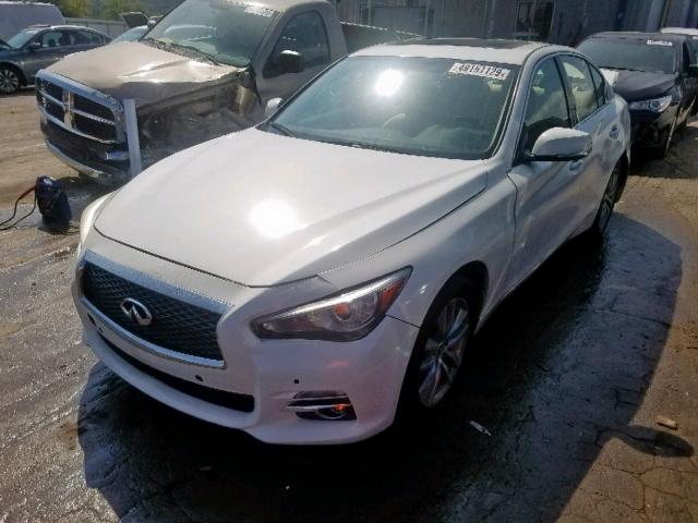 JN1BV7AR2EM692488 - 2014 INFINITI Q50 BASE WHITE photo 2