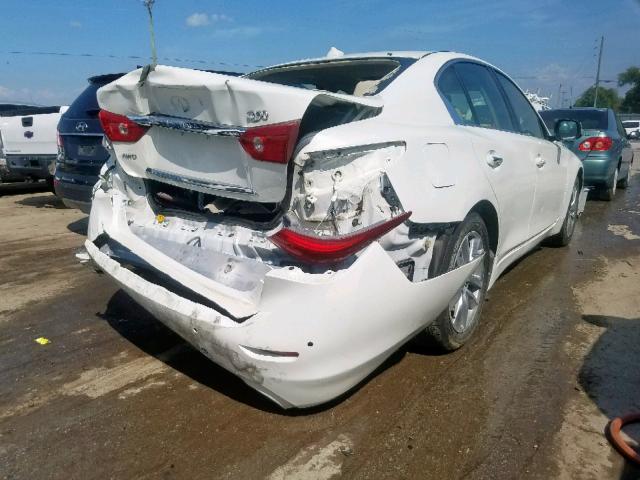 JN1BV7AR2EM692488 - 2014 INFINITI Q50 BASE WHITE photo 4