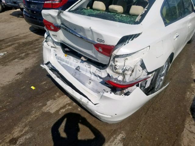 JN1BV7AR2EM692488 - 2014 INFINITI Q50 BASE WHITE photo 9