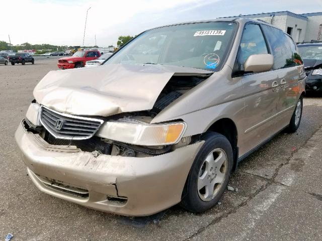 2HKRL1867YH534320 - 2000 HONDA ODYSSEY EX TAN photo 2