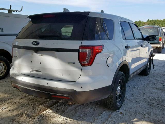 1FM5K8AR3HGC24728 - 2017 FORD EXPLORER P WHITE photo 4