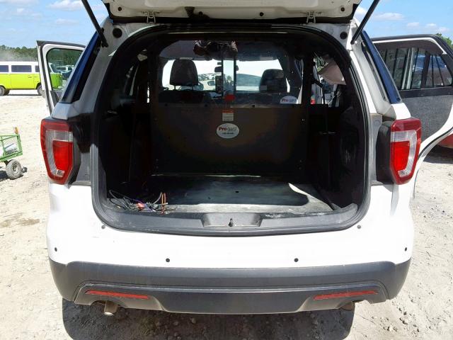 1FM5K8AR3HGC24728 - 2017 FORD EXPLORER P WHITE photo 9