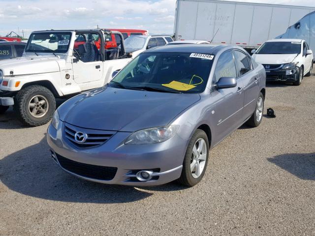 JM1BK123761478015 - 2006 MAZDA 3 S GRAY photo 2