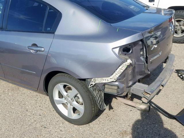 JM1BK123761478015 - 2006 MAZDA 3 S GRAY photo 9