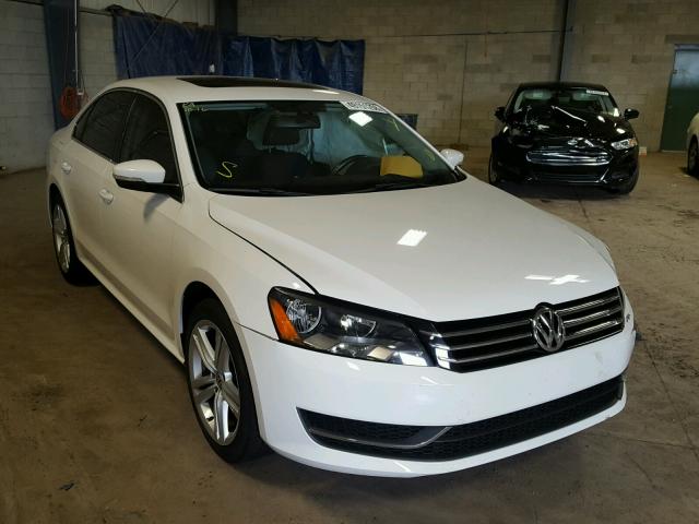 1VWBT7A39EC089457 - 2014 VOLKSWAGEN PASSAT SE WHITE photo 1