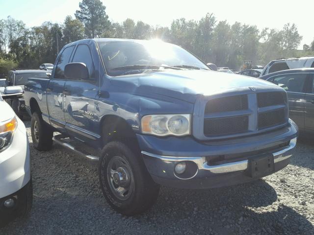 3D7KS28D75G839674 - 2005 DODGE RAM 2500 S BLUE photo 1