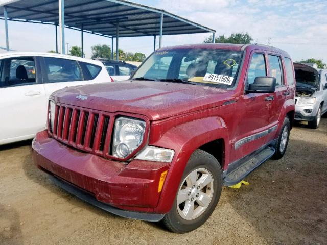 1J4PP2GK7BW513933 - 2011 JEEP LIBERTY SP RED photo 2
