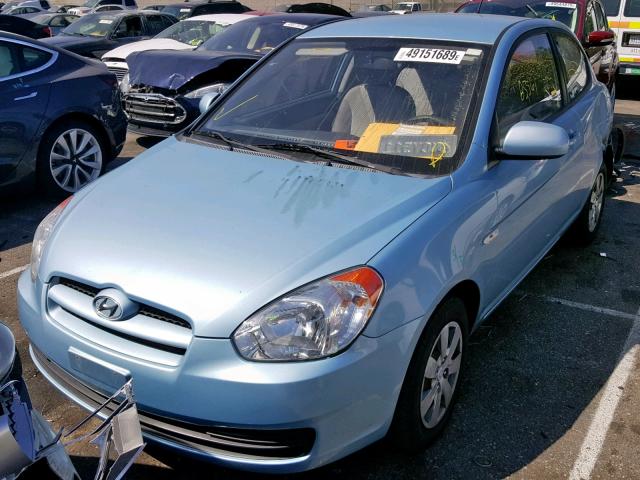 KMHCM3AC5AU181128 - 2010 HYUNDAI ACCENT BLU BLUE photo 2