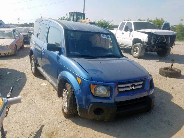 5J6YH18797L004232 - 2007 HONDA ELEMENT EX BLUE photo 1