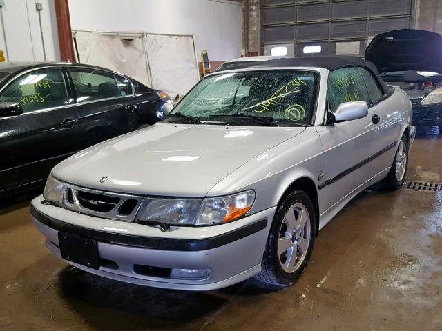 YS3DF75K937009948 - 2003 SAAB 9-3 SE SILVER photo 2