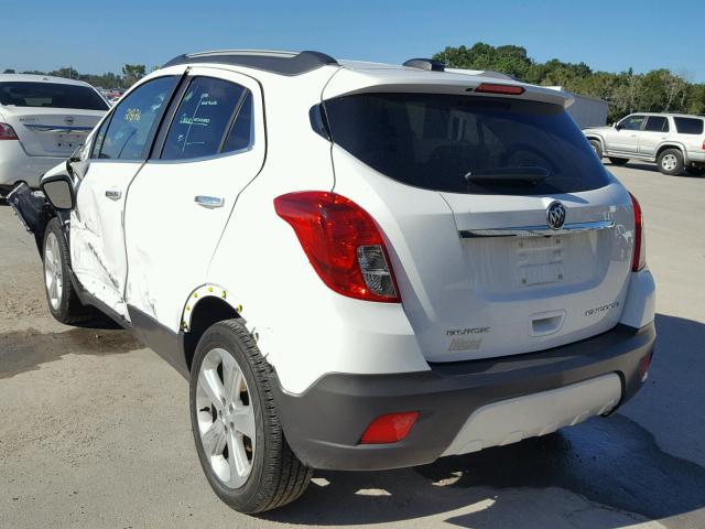 KL4CJASBXGB634438 - 2016 BUICK ENCORE WHITE photo 3