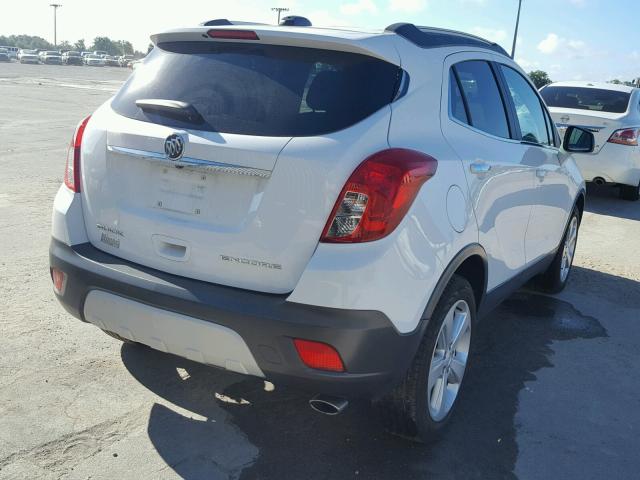 KL4CJASBXGB634438 - 2016 BUICK ENCORE WHITE photo 4