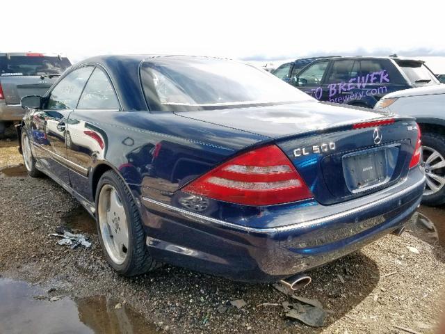 WDBPJ75J71A012811 - 2001 MERCEDES-BENZ CL 500 BLACK photo 3