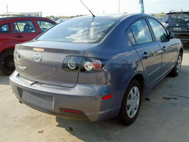 JM1BK32F271763261 - 2007 MAZDA 3 I GRAY photo 4