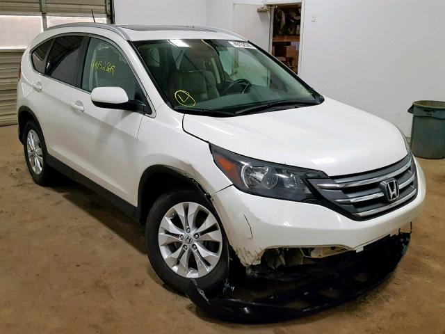 5J6RM4H72CL015536 - 2012 HONDA CR-V EXL WHITE photo 1