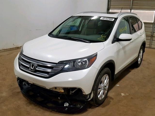 5J6RM4H72CL015536 - 2012 HONDA CR-V EXL WHITE photo 2