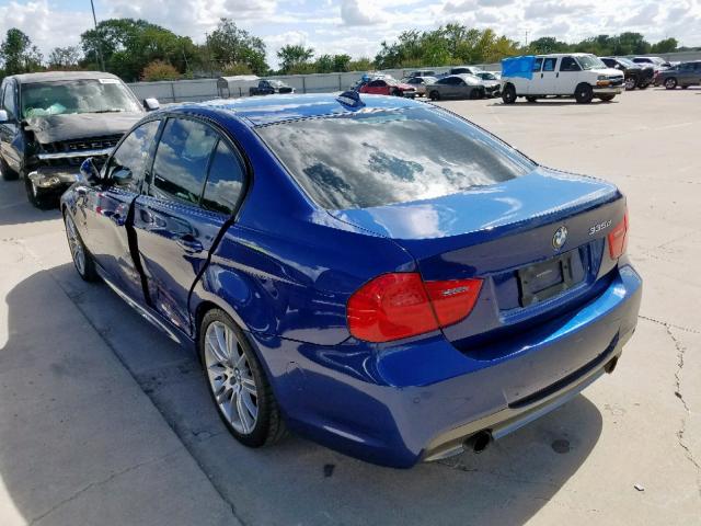 WBAPN7C54BA949240 - 2011 BMW 335 D BLUE photo 3