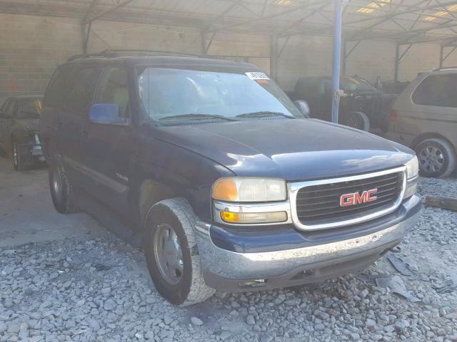 1GKEC13Z52R306482 - 2002 GMC YUKON BLUE photo 1