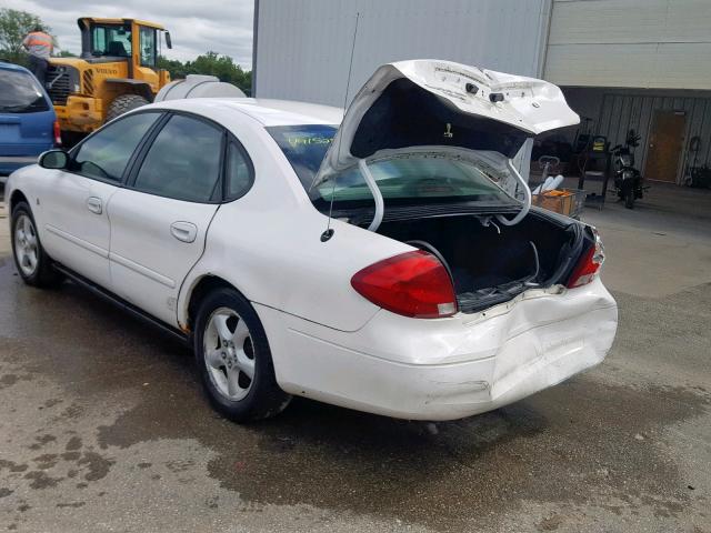 1FAFP55251G240320 - 2001 FORD TAURUS SES WHITE photo 3