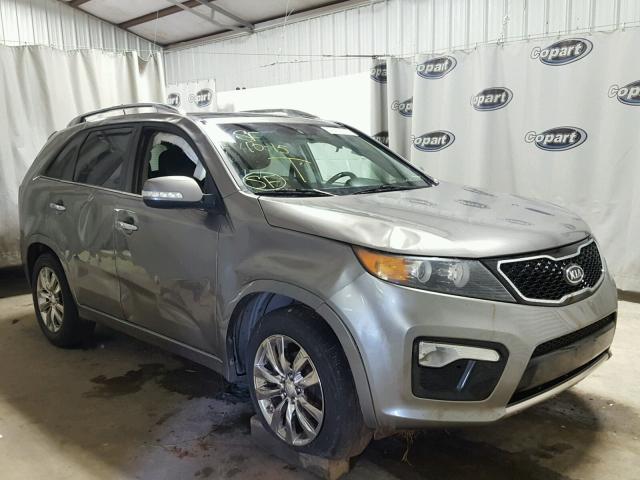 5XYKW4A24DG379695 - 2013 KIA SORENTO SX GRAY photo 1