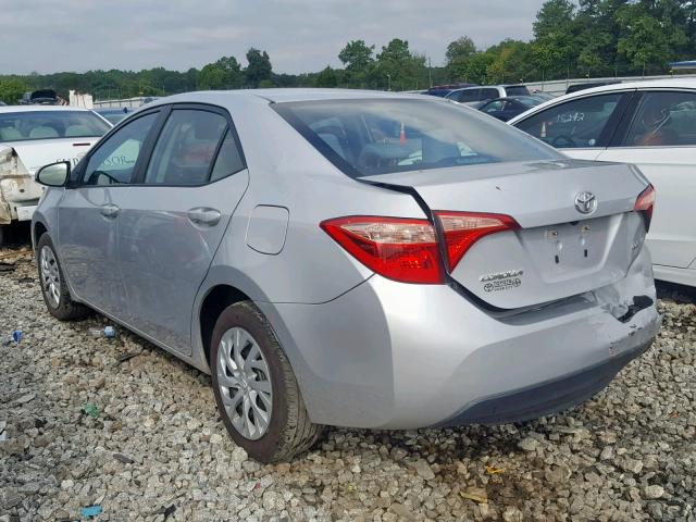 5YFBURHE8HP732749 - 2017 TOYOTA COROLLA L SILVER photo 3