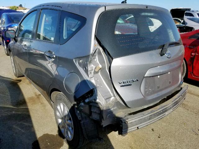 3N1CE2CP8FL412474 - 2015 NISSAN VERSA NOTE GRAY photo 3