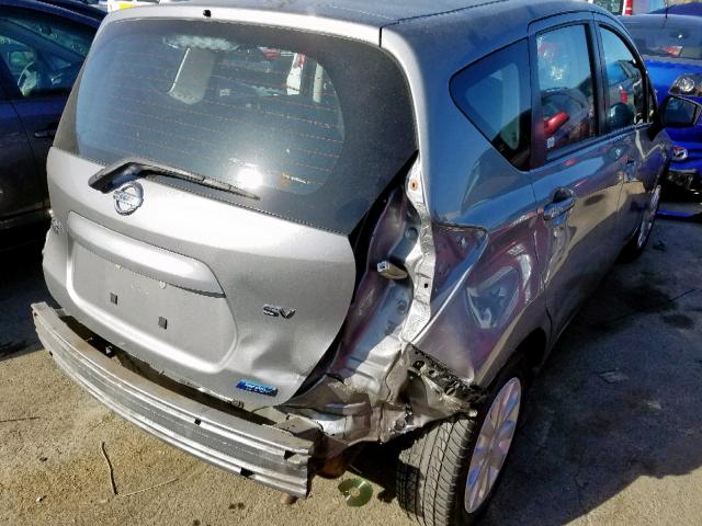 3N1CE2CP8FL412474 - 2015 NISSAN VERSA NOTE GRAY photo 4