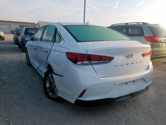 5NPE34AF3JH648394 - 2018 HYUNDAI SONATA SPO WHITE photo 3