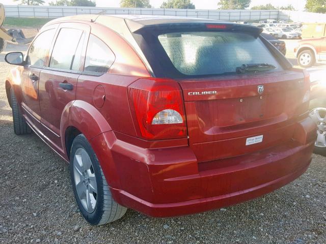 1B3HB48B37D542868 - 2007 DODGE CALIBER SX MAROON photo 4