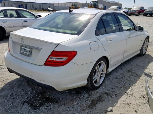 WDDGF4HB9CR231897 - 2012 MERCEDES-BENZ C 250 WHITE photo 4