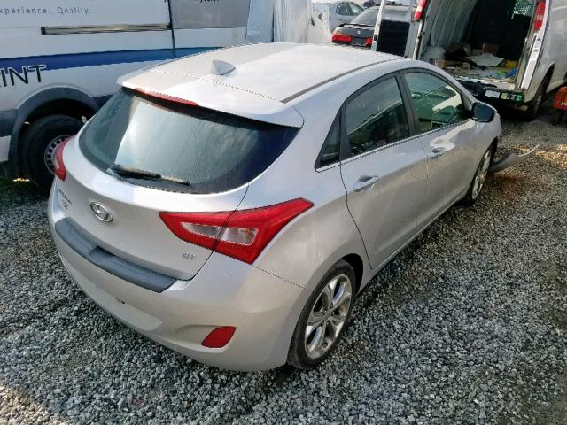 KMHD35LHXEU202637 - 2014 HYUNDAI ELANTRA GT SILVER photo 4