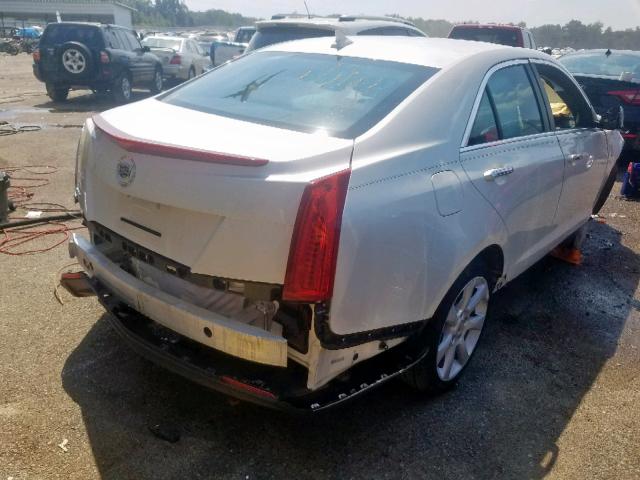 1G6AA5RA4D0146310 - 2013 CADILLAC ATS WHITE photo 4