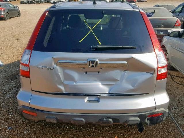 JHLRE48558C004235 - 2008 HONDA CR-V EX SILVER photo 9