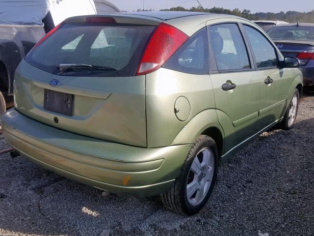 1FAFP37N37W334349 - 2007 FORD FOCUS ZX5 GREEN photo 4