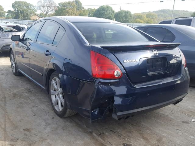 1N4BA41E07C860051 - 2007 NISSAN MAXIMA SE BLUE photo 3