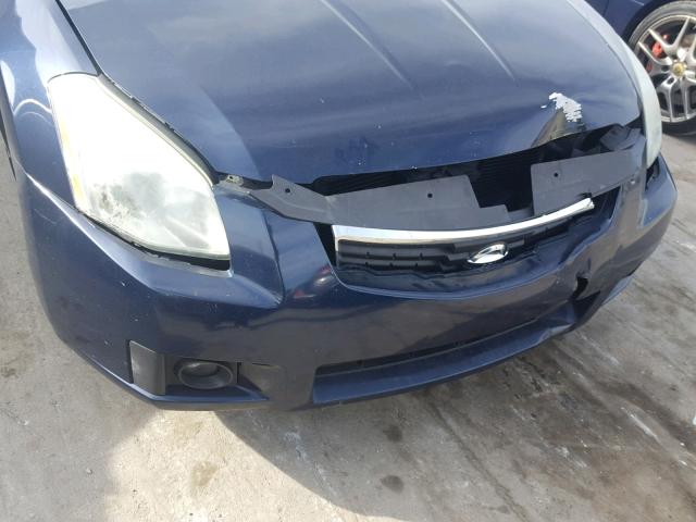 1N4BA41E07C860051 - 2007 NISSAN MAXIMA SE BLUE photo 9